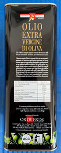 OLIO EXTRAVERGINE DI OLIVA CONFEZIONE DA 5 LITRI - V540